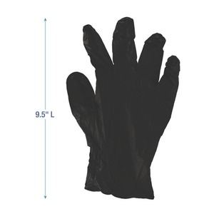 Guantes de Nitrilo Negros Extra Grandes Boardwalk 1000/Carton, 4.4 Mil, Sin Polvo, Desechables, de Seguridad, para Uso General - Product Image 6