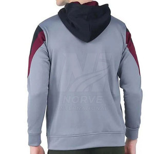 Nouveau style de sweat à capuche décontracté en coton mélangé avec fermeture éclair, best-seller, sweat à capuche de haute qualité avec fermeture éclair en coton et polyester - Product Image 6