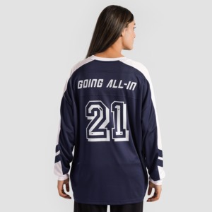 เสื้อฟุตบอลอเมริกันแขนยาวสีกรมท่า ลาย Goal Bound พร้อมเทคนิคการพิมพ์แบบ Sublimation ชุดเสื้อทีม - Product Image 3