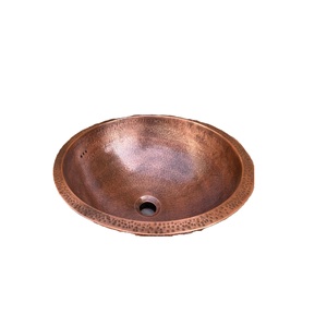 อ่างล้างจานทรงกลมทำจากทองแดงทองแดงสำหรับห้องครัวห้องน้ำปรับขนาดได้ตามต้องการ - Product Image 5