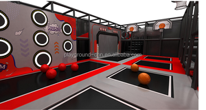 El más adorable Temático Atractivo Alta calidad Certificado Indoor Playzone Trampoline Park Ninja Course <span class=keywords><strong>para</strong></span> la venta - Product Image 4
