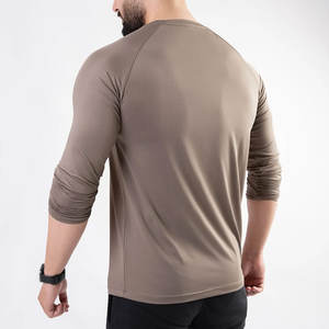 <b>Men's</b> Breathable Quick Dry <b>Gym</b> Clothing <b>Long</b> <b>Sleeve</b> Yoga <b>Top</b> Trending Custom Pattern <b>Men</b> Yoga <b>Top</b> - Product Image 2