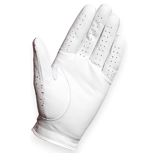 Guantes de golf de cuero de piel de oveja Cabretta blancos de alta calidad para hombres Logotipo personalizado Embalaje Palma suave Tamaño OEM para uso deportivo - Product Image 3