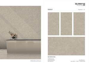 Baldosas de pared vitrificadas de porcelana y cerámica esmaltada de 600X1200mm con terrazo brillante/serie de diseño retro mate para pared y suelo - Product Image 5
