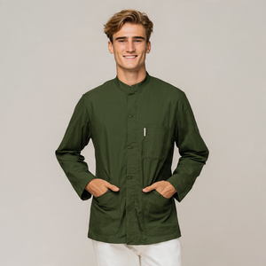 Nuevas chaquetas médicas personalizadas unisex Spandex-Material para médicos y hospitales | Chaquetas médicas de moda para uniformes médicos - Product Image 2