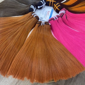 Extensiones de cabello humano Remy vietnamita crudo 100% de alta calidad de trama recta súper doble dibujada - Product Image 1