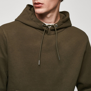 Customized Logo Solid Color Factory Price <b>Hoodie</b> <b>For</b> Men / High Quality Wholesale Rate Pullover Design Casual Wear Full Sleeves - Product Image 3