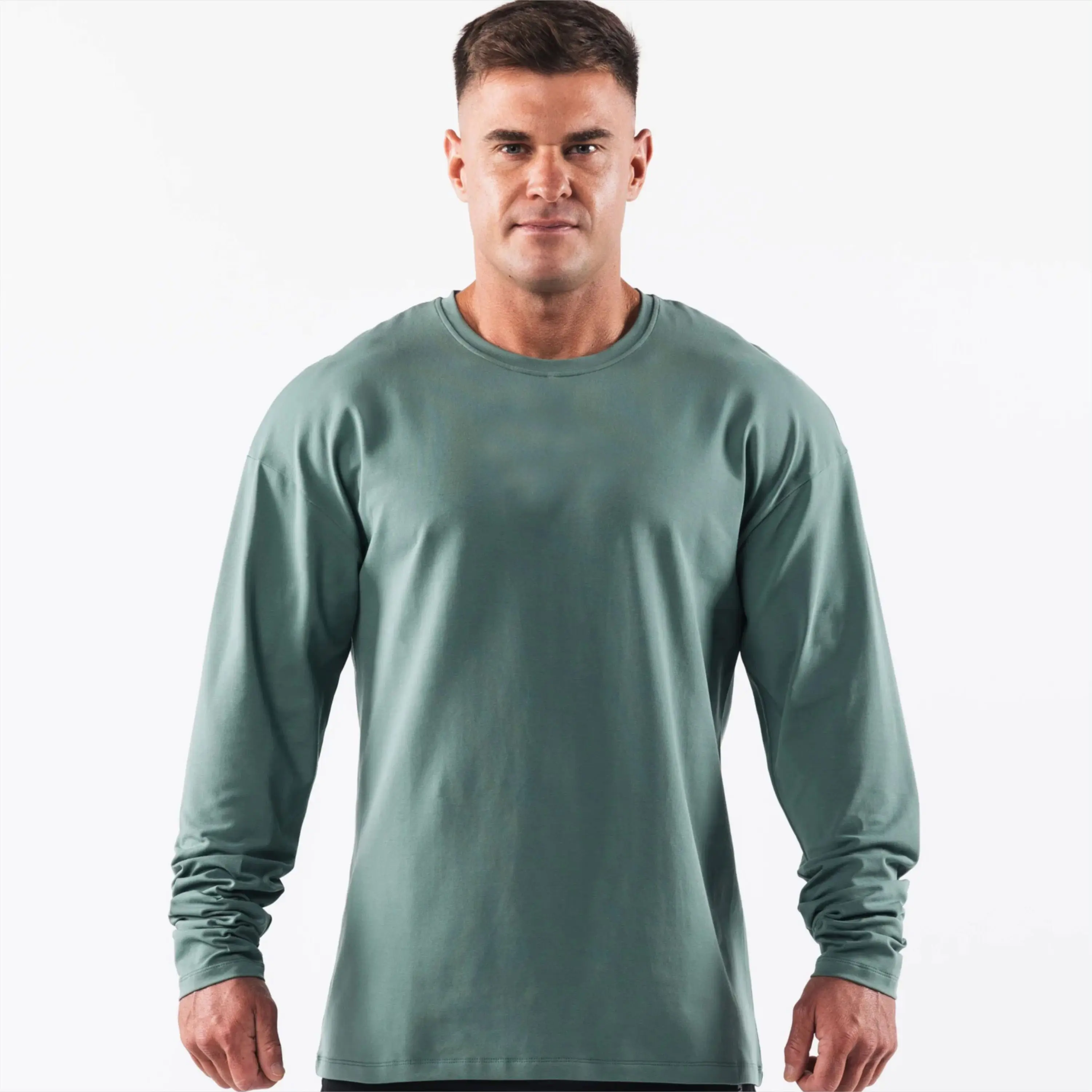 New High Quality Men Warmth Tops Custom Logo Gym T-shirts Long Sleeve Outdoor Running Fitness T shirt Men Sport T Shirt