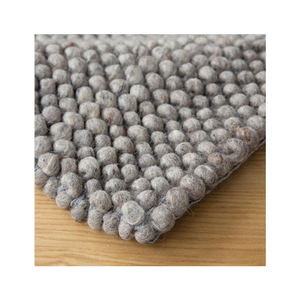 Alfombra Reva Taupe tejida a mano de lana moderna de primera calidad con diseño gris burbuja en carbón - Product Image 5
