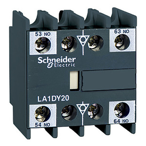 Per SCHNEIDER ELECTRIC LA1DX20 TeSys D Blocco Contatti Ausiliari con 2 Terminali a Morsetto Senza Viti (NO) - Product Image 1