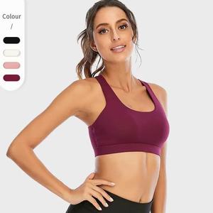 Sujetador de Yoga de compresión para mujer con logotipo personalizado de Fitness de alto impacto Sujetador deportivo sexy transpirable sin costuras para mujer - Product Image 2