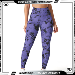 Top Qualité Coton Gym Workout Femmes Leggings Croisé Taille Meilleure Vente Fitness Porter Adulte - Product Image 2