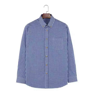 Chemises habillées à carreaux pour hommes, chemises de qualité supérieure pour hommes, manches longues, chemise à carreaux - Product Image 4