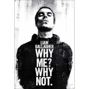 Póster de estilo moderno de Liam Gallagher ¿Por qué yo? ¿Por qué no? Para uso en paredes - Product Image 1