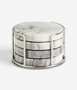 ที่รองแก้วหินอ่อนที่น่าดึงดูดชุดแก้วกาแฟทรงหกเหลี่ยมทรงกลมมีเอกลักษณ์ไม่เหมือนใครตั้งโลโก้ตามสั่งที่รองแก้วหินอ่อนสำหรับดื่ม - Product Image 1