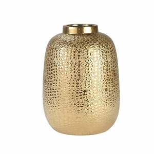 แจกันเคลือบเงาทองร่วมสมัยรูปทรงไม่เหมือนใครสำเนียงงานฝีมือที่สมบูรณ์แบบสำหรับการจัดนิทรรศการศิลปะแกลเลอรี่และนักออกแบบบ้าน - Product Image 4