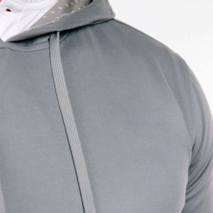 Customized Heavyweight 450GSM-580GSM Cotton Fleece Pullover <b>Hoodie</b> for Men Winter Solid <b>Zippered</b> Hooded Collar Printed Logo - Product Image 6