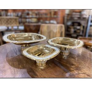 Tazón Decorativo de Diseño Exclusivo con Incrustaciones de Nácar, Chapado en Oro, Acero Inoxidable Ecológico, Estilo Americano de Lujo - Product Image 2