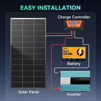 Panneaux solaires rigides monocristallins bifaciaux à demi-cellules personnalisables à haute efficacité 22% Garantie 25 ans Énergie portable pour usage domestique
