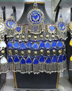 Meilleur prix, ensemble de bijoux afghans légers et robustes, collier vintage, boucles d'oreilles, forme personnalisée pour femmes, filles, Offre Spéciale pour mariage - Product Image 2