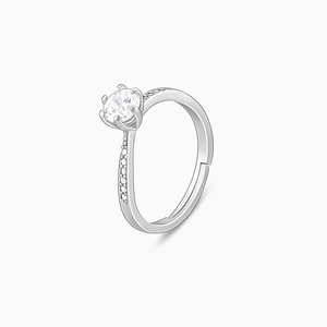 Trendy Silver <b>Waver</b> Glam Ring 925 Sterling Silver Fine Jewelry Stylish Band for Women Daily Wear Office Party Wedding Gift - Product Image 1