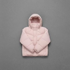 Vestes matelassées pour femmes de couleur rose clair en gros, tissu respirant, rembourrage en coton, hiver chaud, surdimensionné, léger, veste à bulles - Product Image 6