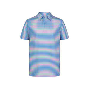 เสื้อโปโลกอล์ฟแนวสตรีทสวมใส่สบายแขนสั้นผ้าคอตตอนผ้าโพลีเอสเตอร์แห้งเร็วทันสมัย - Product Image 3