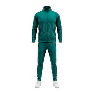 Black Tracksuit With White Side Stripe Men Custom Full Zip Jacket Jogger Pants Set Retro Style Sports Suit - Product Image 5