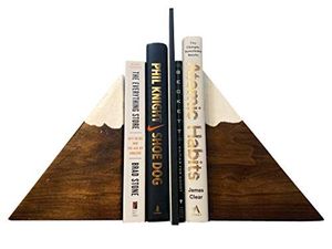 Porte-livres triangulaires en forme de montagne, en liège et bois, pour la maison, le bureau, la bibliothèque - Product Image 2