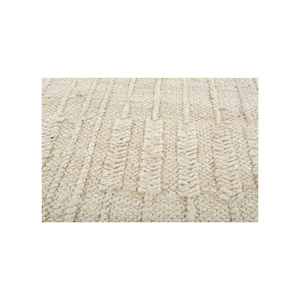 Tapis en jute et chanvre tissé plat Nomadic Threads PDJT-697 ivoire, couleur unie, rectangulaire, pour couloir, maison, salon, chambre, entrée - Product Image 3