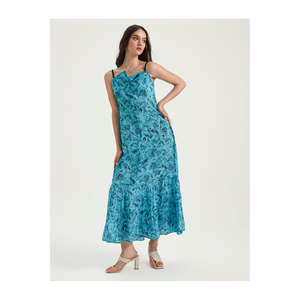 Vestido Casual con Estampado Floral, con Volantes y Mezcla de Viscosa, Cómodo y Elegante - Product Image 2