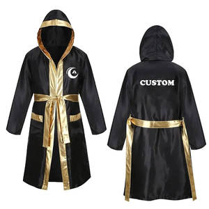 Bata de boxeo personalizada para hombre de alta calidad superventas, equipo de artes marciales al por mayor con logotipo - Product Image 3