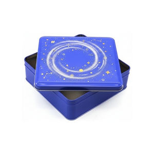Food Grade Square Tinplate Matte Tin <b>Box</b> Custom Printing <b>Packaging</b> for <b>Chocolate</b> Cookies Candy - Product Image 3