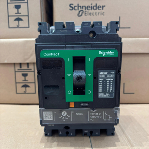 Disjoncteur Schneider ComPacT NSX160F MCCB 100A 3 pôles avec déclencheur 36kA 415VAC TMD Capacité de coupure 25KA - Product Image 1