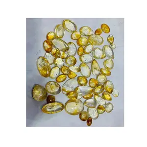 Batu permata Cabochon safir kuning penjualan terbaik dengan 100% batu Cabochon safir alami untuk dijual oleh eksportir