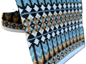 Manta occidental recta de lana suave de tamaño 34x42 con patrones de colores vibrantes para entrenadores y almohadillas de sillín - Product Image 3