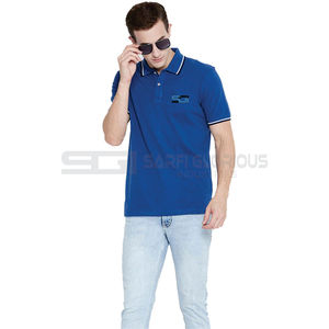 El fabricante proporciona un polo de tela de punto cómodo y suave personalizado para hombre, camiseta de golf de manga corta de verano - Product Image 1