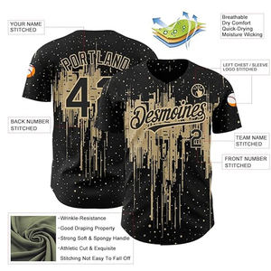Uniformes de béisbol con estampado 3D de alta calidad para hombre activo, jersey de softbol personalizado, novedad de 2024 - Product Image 5