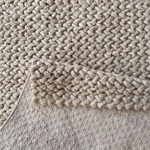 พรมขนสัตว์ทอมือสไตล์โมเดิร์นพรมปูพื้นทรงสี่เหลี่ยมผืนผ้าดีไซน์ร่วมสมัยพร้อมลวดลายห่วงตกแต่งห้องครัวห้องรับประทานอาหาร - Product Image 2