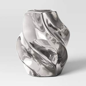 Jarrón moderno y elegante de aluminio fundido, decoración atemporal para el hogar y la Oficina con personalización para arreglos florales de boda - Product Image 4