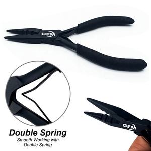 GEMSTONE ENTERPRISES Alicates Profesionales de 5 Pulgadas para Extensiones de Cabello, Herramienta de Crimpado de Anillos Micro/Nano de Acero Inoxidable Negro de 3 Orificios para - Product Image 6