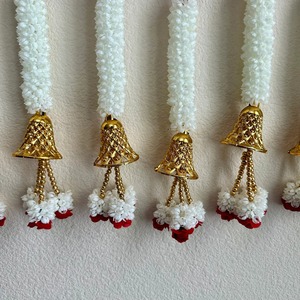 Nuevo diseño Mogra Garalnds con guirnaldas de campana, telón de fondo de escenario de tendencia boda del sur de la India telón de fondo decoración de boda Islámica - Product Image 6