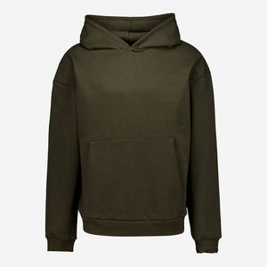 Haute qualité 500gsm poids lourd hommes pull à capuche français éponge doublé solide tricoté surdimensionné goutte épaule hiver non - Product Image 3