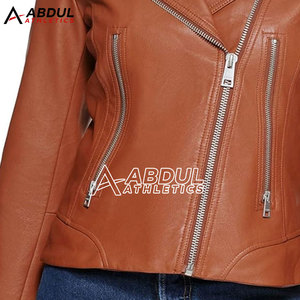 Women Genuine Leather Jacket Adults Winter Use <b>Zipper</b> Fashionable Women Leather Jacket <b>For</b> <b>Sale</b> - Product Image 6
