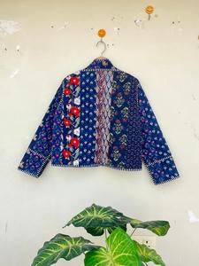 เสื้อแจ็คเก็ตผ้าฝ้ายบุนวมสำหรับผู้หญิงเสื้อโค้ทกันซ้ำได้มีกระดุมพิมพ์ลายเสื้อโค้ทใส่ได้ทุกฤดู - Product Image 5