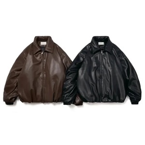 เสื้อแจ็กเก็ตหนังแฟชั่นสำหรับผู้ชายทรงสลิมฟิตเสื้อโค้ทสำหรับขี่มอเตอร์ไซค์มีปกดีไซน์ทันสมัยและทันสมัย - Product Image 1