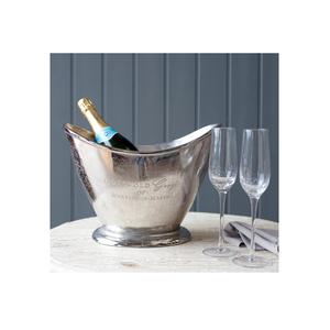 Cubo de hielo de diseño de madera y aluminio, Enfriador de champán, cerveza, vino, cuerno de vaca para cubo de hielo de acero con uso doméstico y restaurante, el mejor de 100% - Product Image 3