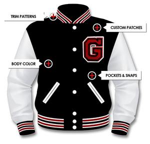 2025 vente chaude veste universitaire personnalisée fabricant OEM veste Letterman de baseball de qualité supérieure avec broderie de logo - Product Image 2