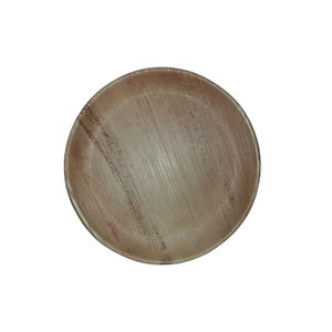 Assiettes de feuilles de palmier plates jetables compostables écologiques du fabricant indien biodégradables à bas prix pour les fêtes de service des aliments - Product Image 1