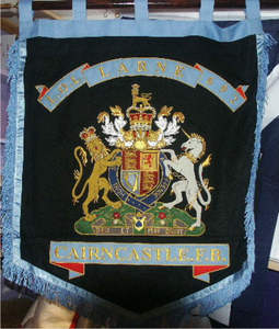 OEM Wholesale Hand Embroidered Pennants <b>Banners</b> Flags Gold Bullion Wire Craftsmanship Custom Handmade Bagpipe <b>Banners</b> Embroidery - Product Image 6